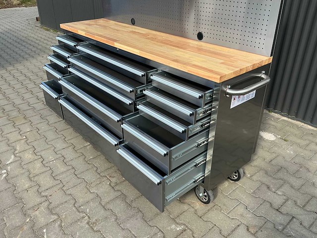 Field industries 7215 inox rvs premium gereedschapswagen/werkplaatskast - afbeelding 1 van  26