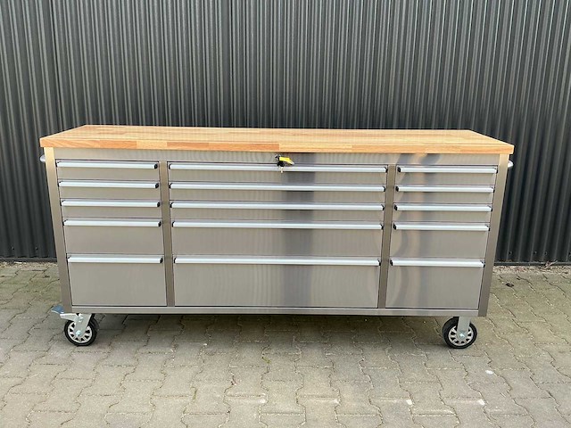 Field industries 7215 inox rvs premium gereedschapswagen/werkplaatskast - afbeelding 12 van  26