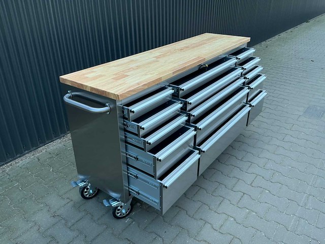 Field industries 7215 inox rvs premium gereedschapswagen/werkplaatskast - afbeelding 23 van  26