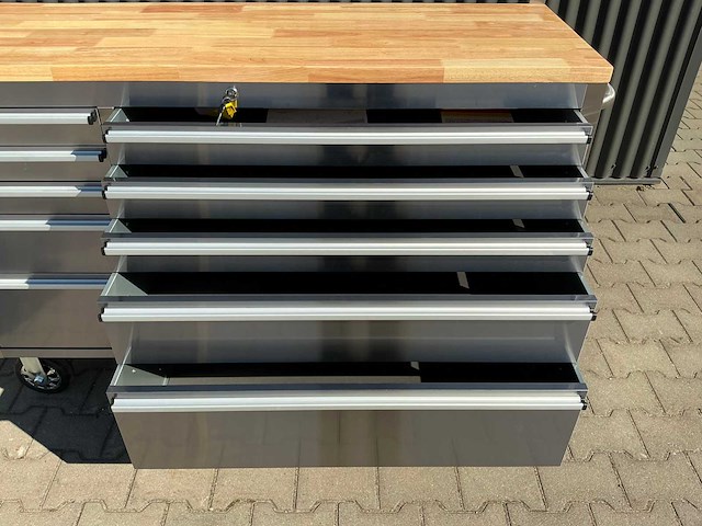 Field industries 7215 inox rvs premium gereedschapswagen/werkplaatskast - afbeelding 5 van  26