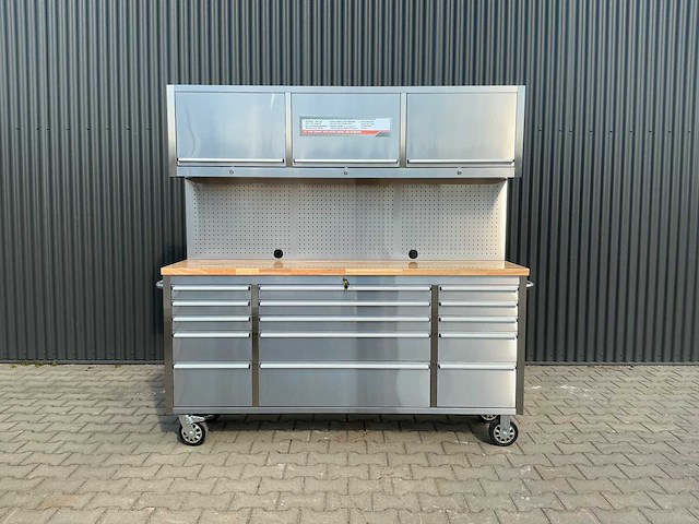 Field industries 7218 inox rvs premium werkplaatskast - afbeelding 1 van  11