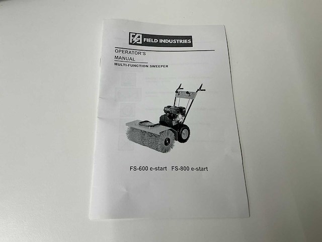 Field industries fs-600 e-start veegmachine - afbeelding 9 van  15