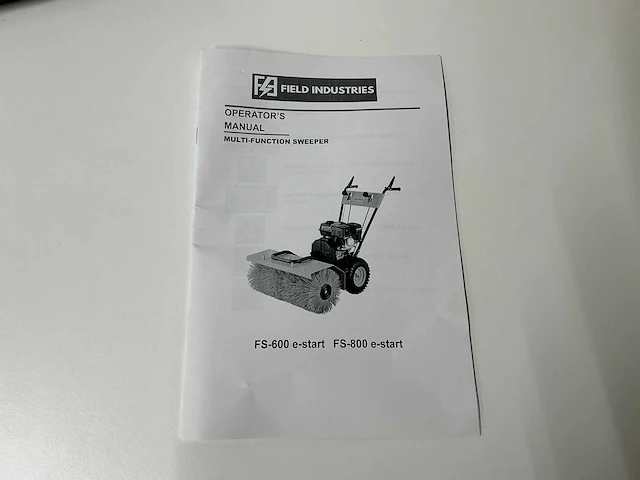 Field industries fs-800 e-start veegmachine - afbeelding 11 van  21