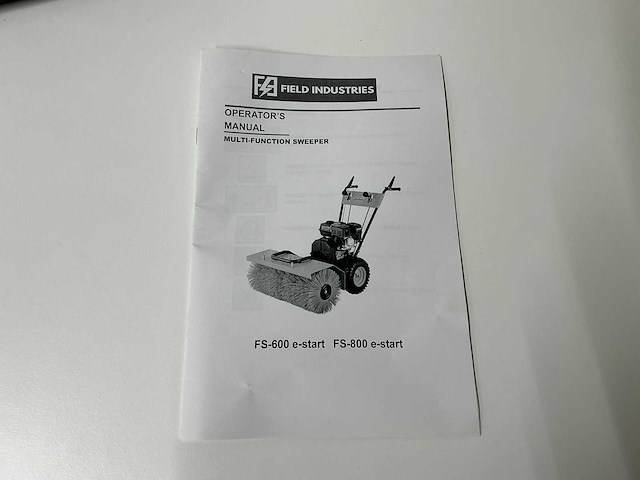 Field industries fs-800 e-start veegmachine - afbeelding 14 van  21