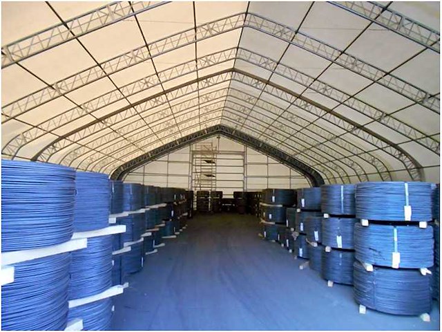 Field industries hangar / opslagshelter 45,75x 21,35x8,54 meter / 70-150-28dp - afbeelding 5 van  6