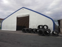 Field industries hangar / opslagshelter 61,00x21,35x8,54 meter / 70-200-28dp - afbeelding 2 van  6