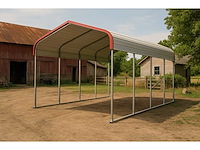 Field industries m1220ts metalen carport / overkapping 6,10x3,66 meter (22 m2) - afbeelding 1 van  6