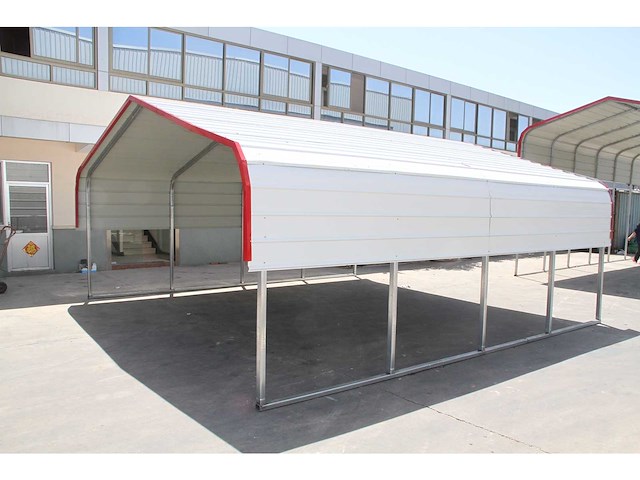 Field industries m202010ts metalen garage / overkapping 6,10x6,10 meter (37 m2) - afbeelding 2 van  4
