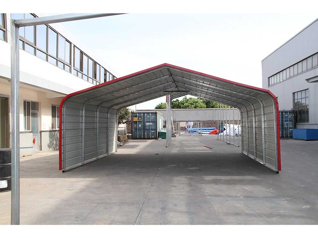 Field industries metalen garage / overkapping 6,10x6,10 meter (37 m2) - afbeelding 3 van  6