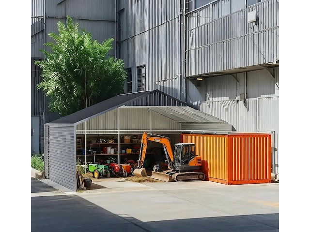 Field industries metalen garage / staalconstructie 93 m2: 11,65x7,99 meter - afbeelding 7 van  14