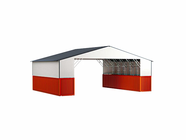 Field industries metalen garage / staalconstructie 93 m2: 11,65x7,99 meter - afbeelding 5 van  10