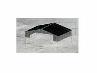 Field industries metalen garage / staalconstructie 93 m2: 11,65x7,99 meter - afbeelding 10 van  10