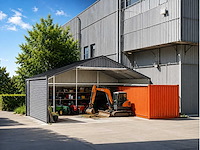Field industries metalen garage / staalconstructie 93 m2: 11,65x7,99 meter - afbeelding 1 van  11