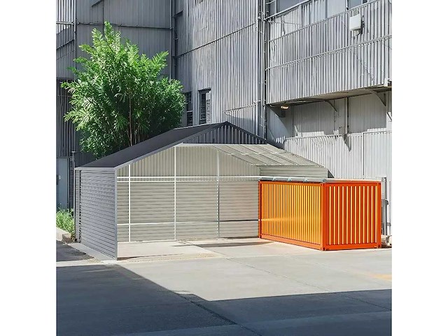 Field industries metalen garage / staalconstructie 93 m2: 11,65x7,99 meter - afbeelding 4 van  11