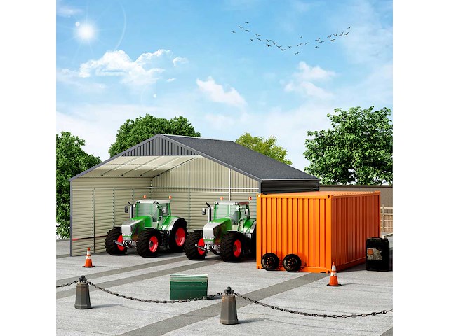 Field industries metalen garage / staalconstructie 93 m2: 11,65x7,99 meter - afbeelding 5 van  11