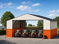 Field industries metalen garage / staalconstructie 93 m2: 11,65x7,99 meter - afbeelding 1 van  10