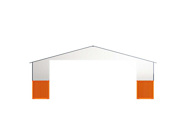 Field industries metalen garage / staalconstructie 93 m2: 11,65x7,99 meter - afbeelding 7 van  10