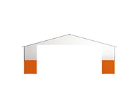 Field industries metalen garage / staalconstructie 93 m2: 11,65x7,99 meter - afbeelding 7 van  10