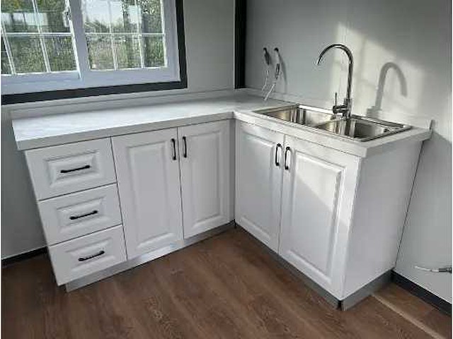 Field mobiele woonunit / tiny home / chalet met 2 slaapkamers + keuken - afbeelding 6 van  46