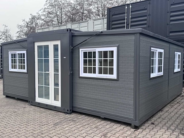 Field mobiele woonunit / tiny home / chalet met 2 slaapkamers + keuken - afbeelding 10 van  46