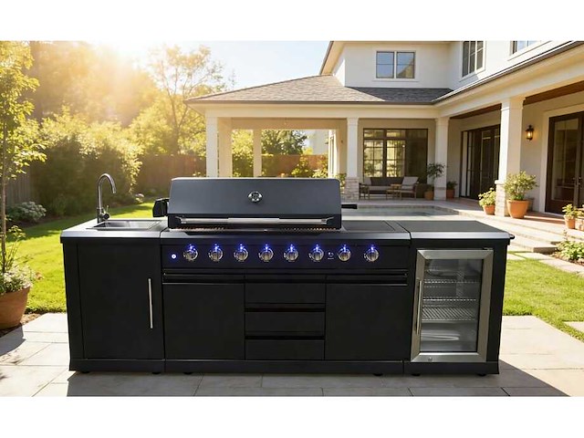 Field outdoor black collection 3-delige buitenkeuken - afbeelding 1 van  10
