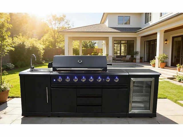 Field outdoor black collection 3-delige buitenkeuken - afbeelding 1 van  10