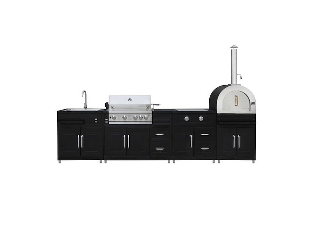 Field outdoor black collection 5-delige buitenkeuken - afbeelding 2 van  8