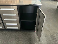 Field rvs werkbank met 10 laden - afbeelding 5 van  8