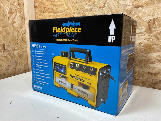 Fieldpiece 6cfm runquick vacuumpomp - afbeelding 11 van  12