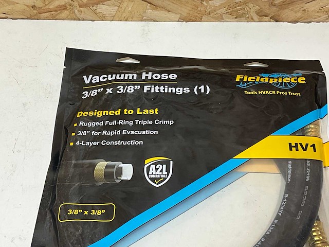 Fieldpiece hv1 set 6 slangmarkeringen pers/zuig/vacuümslang (2xr 2xb 2xg) - afbeelding 4 van  6