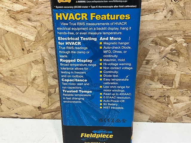 Fieldpiece sc260 compacte klemmeter - afbeelding 5 van  7