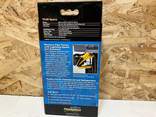 Fieldpiece tc48 grote pijpklem bedraad 3/4" - 4 1/8 - afbeelding 4 van  7