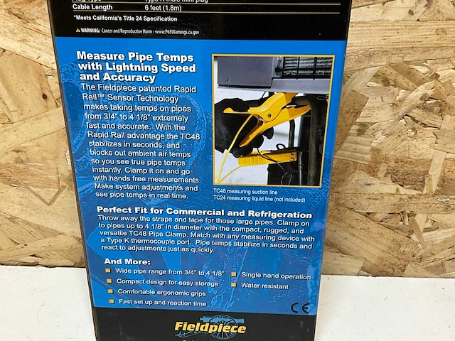 Fieldpiece tc48 grote pijpklem bedraad 3/4" - 4 1/8 - afbeelding 6 van  7