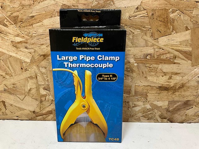 Fieldpiece tc48 grote pijpklem bedraad 3/4" - 4 1/8 - afbeelding 1 van  7
