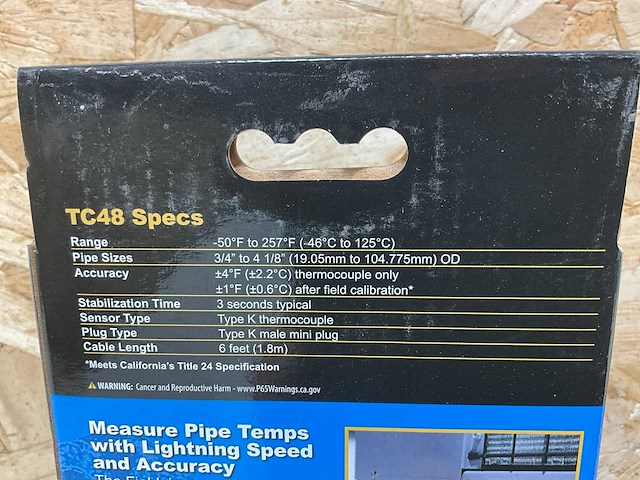 Fieldpiece tc48 grote pijpklem bedraad 3/4" - 4 1/8 - afbeelding 5 van  7