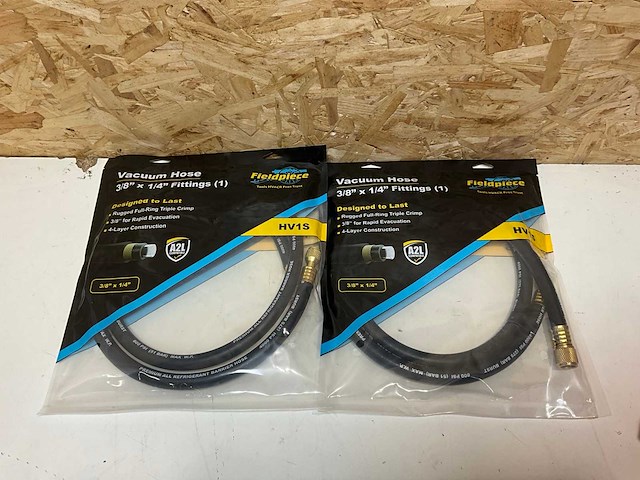 Fieldpiece vacuümslang 3/8" x 1/4" l=150cm (2x) - afbeelding 2 van  7