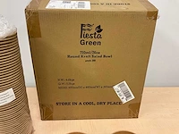 Fiesta green kartonnen salade bakjes (3x) - afbeelding 4 van  6