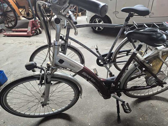 Fiets, sparta, ion, zilver/bordeaux - afbeelding 1 van  2