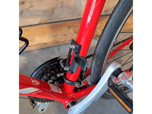 Fiets, trek, fx hybride, rood - afbeelding 4 van  19