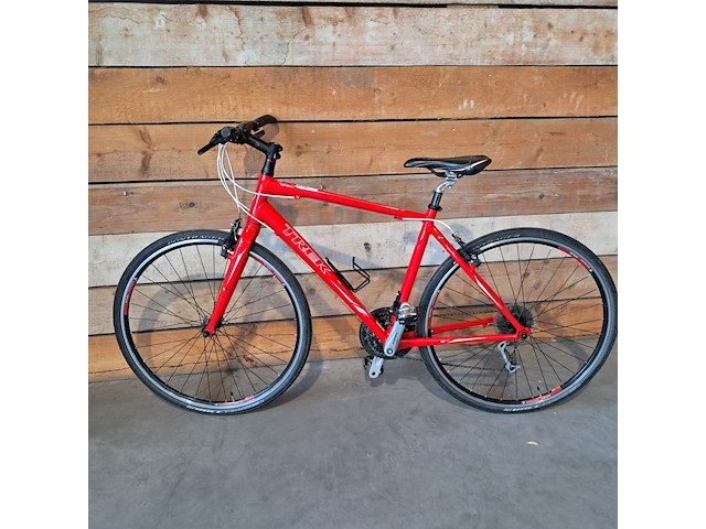 Fiets, trek, fx hybride, rood - afbeelding 12 van  19