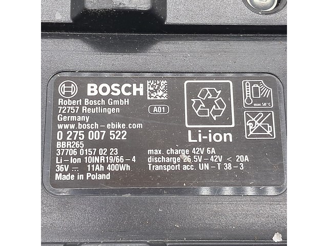 Fietsaccu, bosch, powerpack 400 - afbeelding 4 van  8