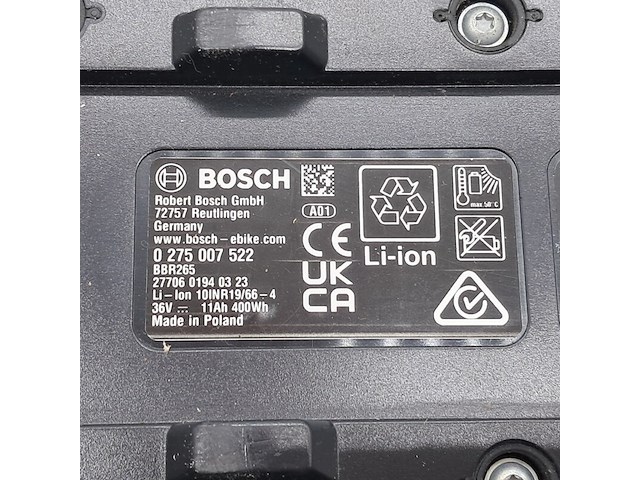 Fietsaccu, bosch, powerpack 400 - afbeelding 5 van  5