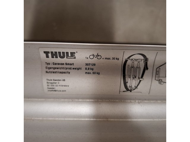 Fietsdrager, thule, caravan smart - afbeelding 4 van  4