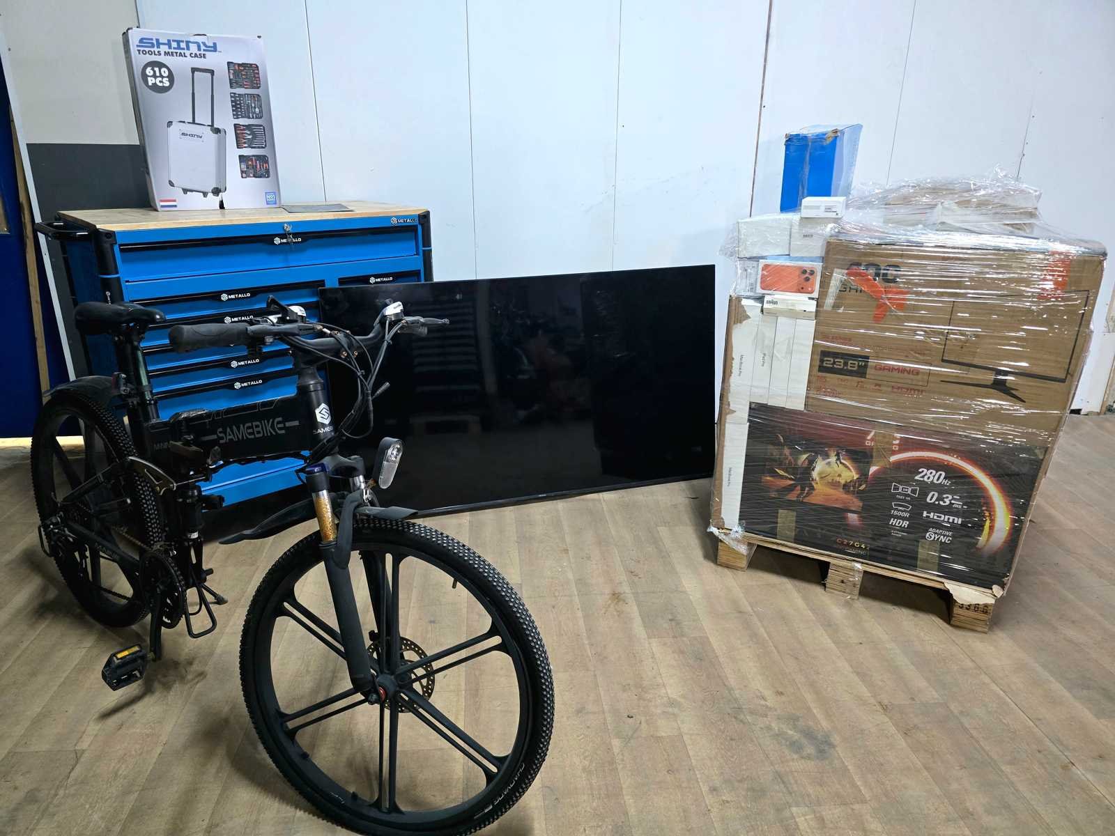 Fietsen, horeca-apparatuur, overstock & retour goederen