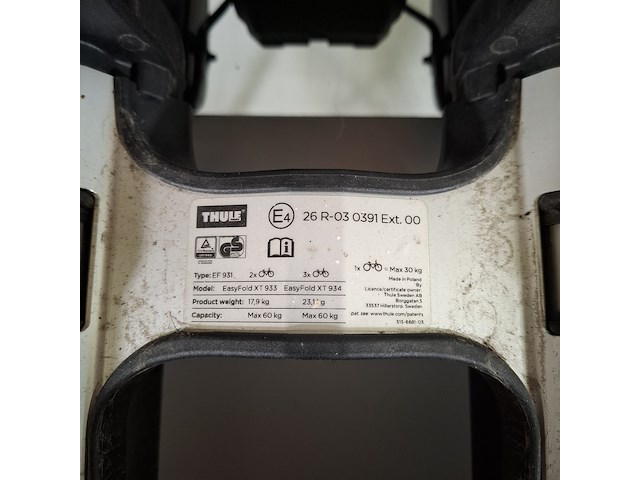 Fietsendrager, thule, ef931 - afbeelding 12 van  15