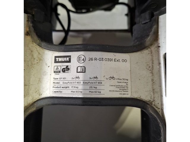 Fietsendrager, thule, ef931 - afbeelding 13 van  15