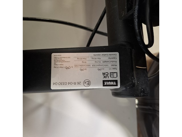 Fietsendrager, thule, velocompact - afbeelding 11 van  13