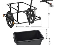 Fietskar / transportkar 90 liter incl. koppeling - afbeelding 7 van  22