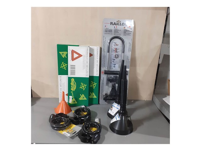 Fietssloten o.a. raklon, 3ex. gevaren driehoek, trechters (d1718) - afbeelding 3 van  3