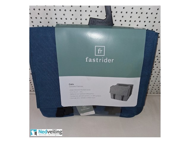 Fietstas merk fast rider blauw 34 liter (wvp 39,95) - afbeelding 3 van  3